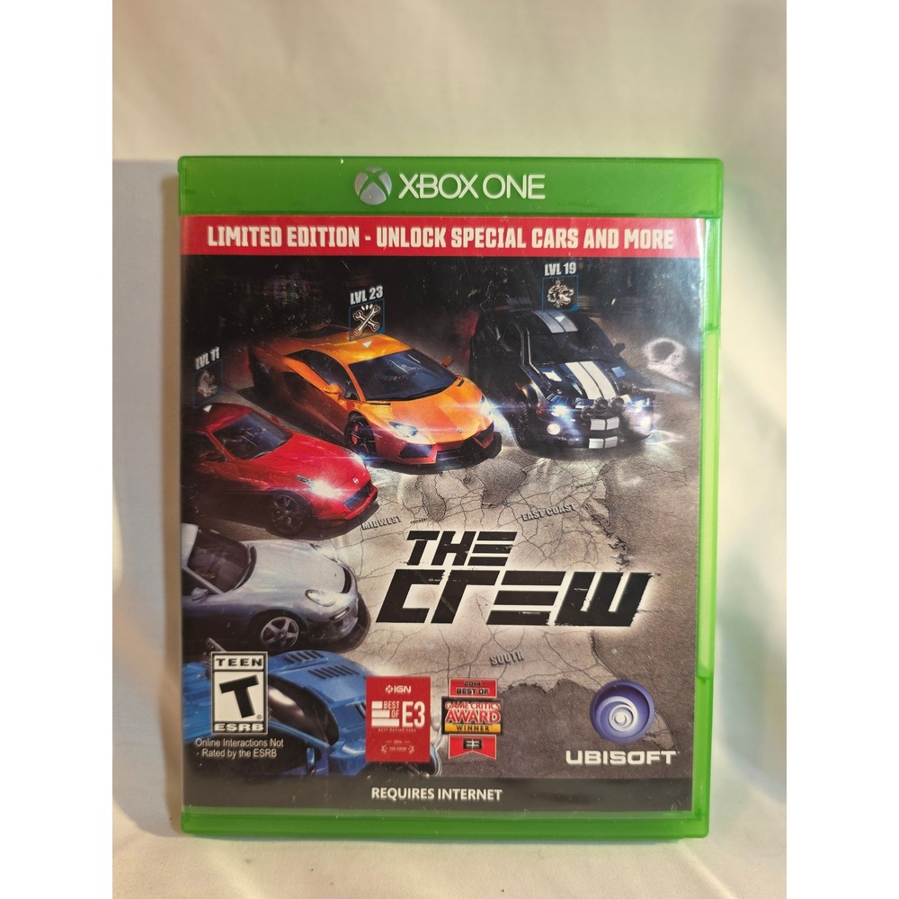 The Crew Limited Edition Xbox One Microsoft Ubisoft Racing Video Game 2014